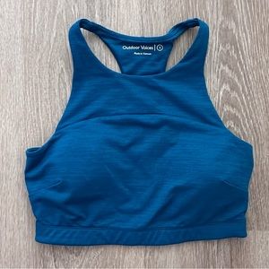 Outdoor‎ Voices Crop Top Racer Back Teal SZ S